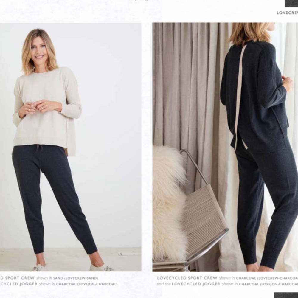 Lovecycled Jogger Track Pants in Charcoal